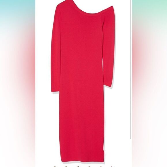 The Drop Elegant Red Midi Dress XL - Picture 3 of 3